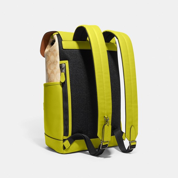 NWT Coach Outlet Track Backpack In Signature Canvas - Picture 3 of 5